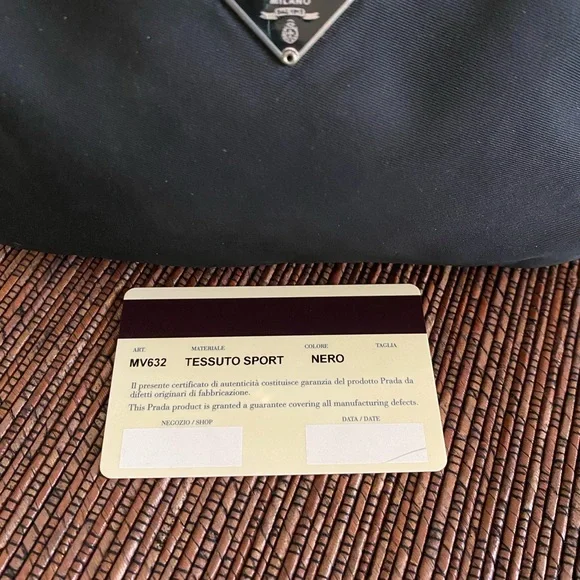 Prada Black Nylon Shoulder Bag with Leather Strap - Picture 3 of 4